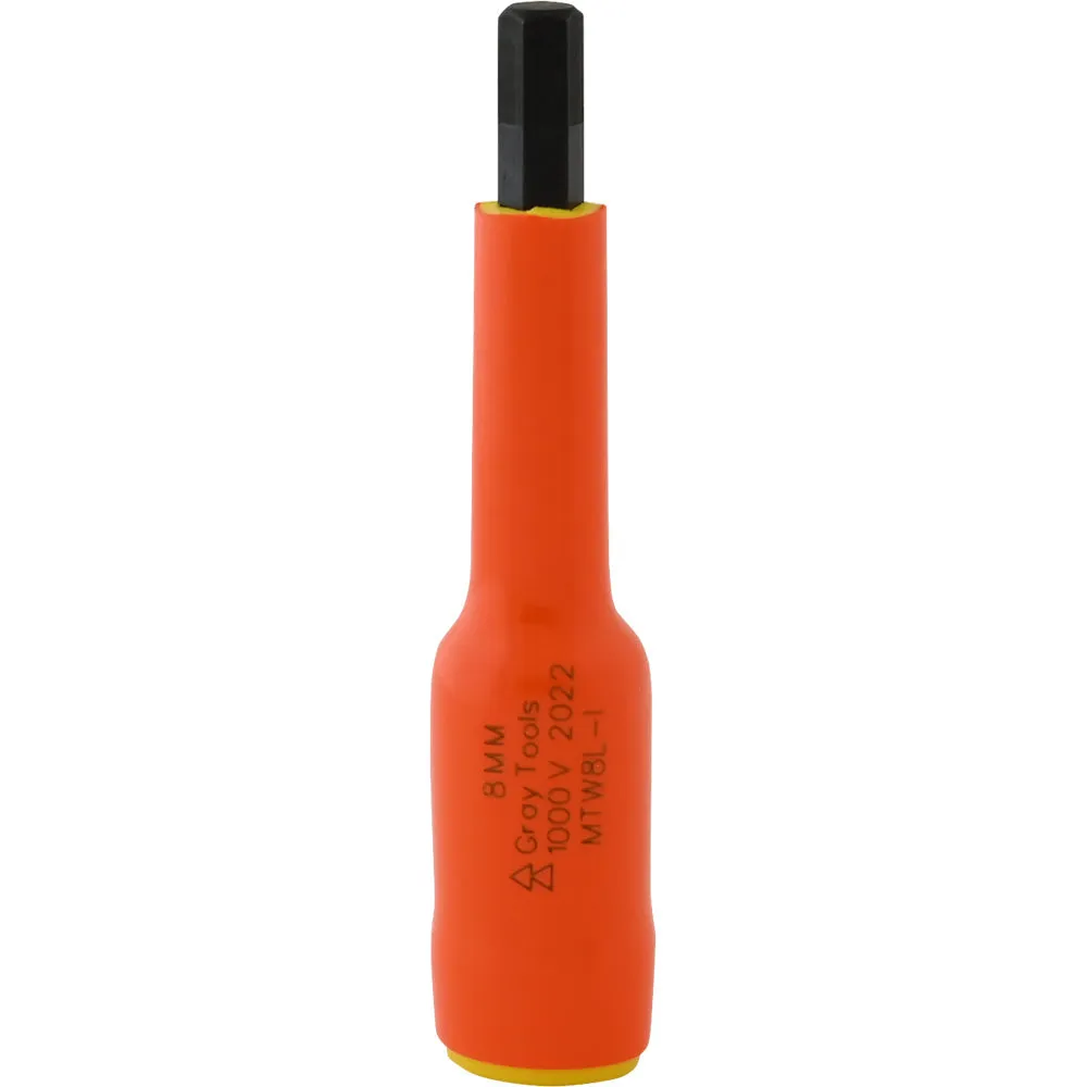 3/8" Drive Metric Insulated Hex Head Sockets - Extra Long