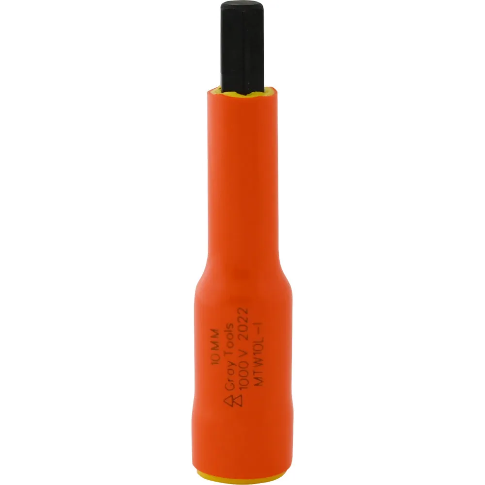 3/8" Drive Metric Insulated Hex Head Sockets - Extra Long