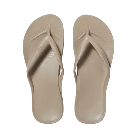 Archies Arch Support Flip Flops - Taupe