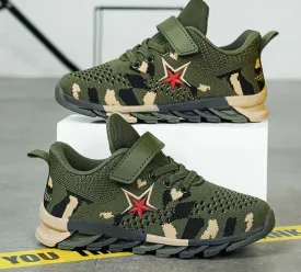 Breathable Mesh Running Sports Shoes for Kid Boys