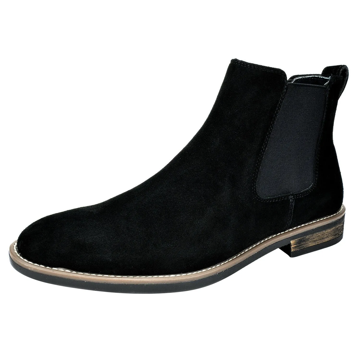 Bruno Marc Men's Suede Leather Chelsea Ankle Boots Brand Retro Buainess Comfortable Elegant Shoes for Men Luxury Spring Winter