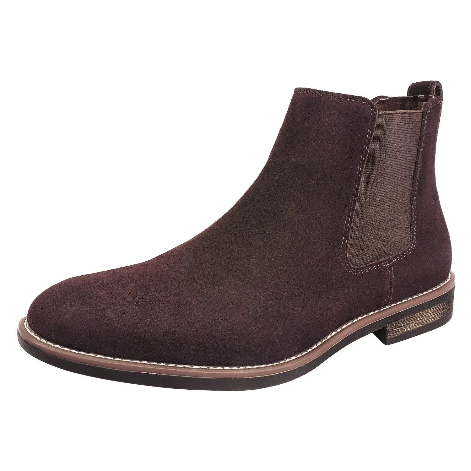 Bruno Marc Men's Suede Leather Chelsea Ankle Boots Brand Retro Buainess Comfortable Elegant Shoes for Men Luxury Spring Winter