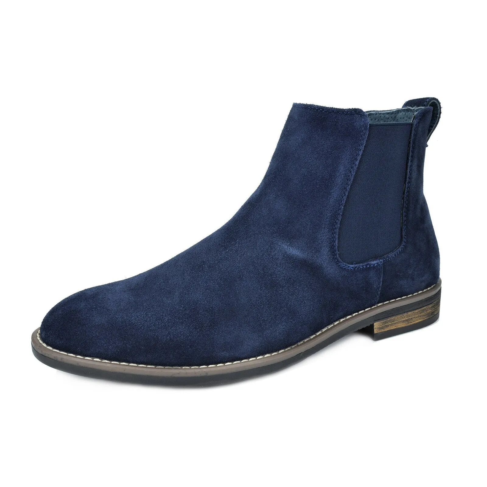 Bruno Marc Men's Suede Leather Chelsea Ankle Boots Brand Retro Buainess Comfortable Elegant Shoes for Men Luxury Spring Winter