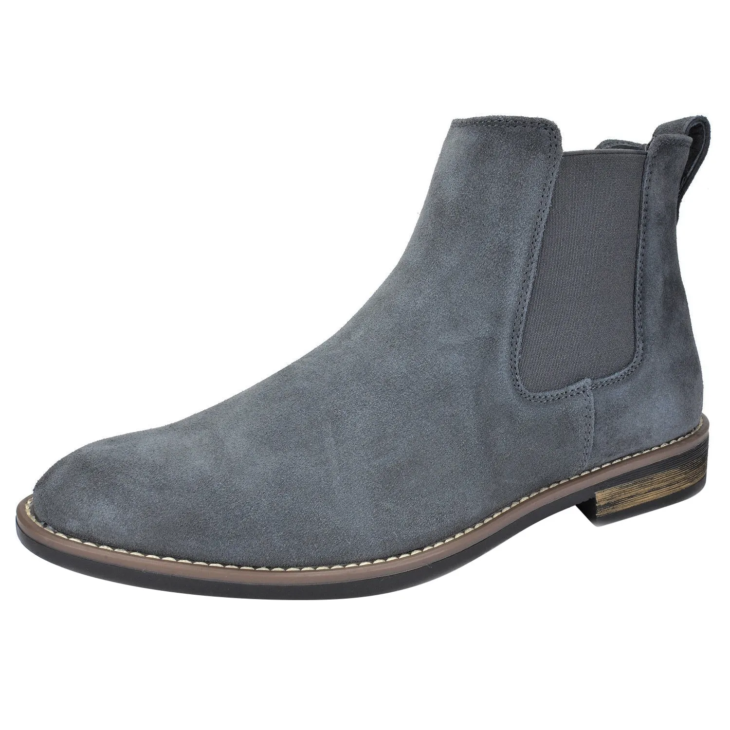 Bruno Marc Men's Suede Leather Chelsea Ankle Boots Brand Retro Buainess Comfortable Elegant Shoes for Men Luxury Spring Winter
