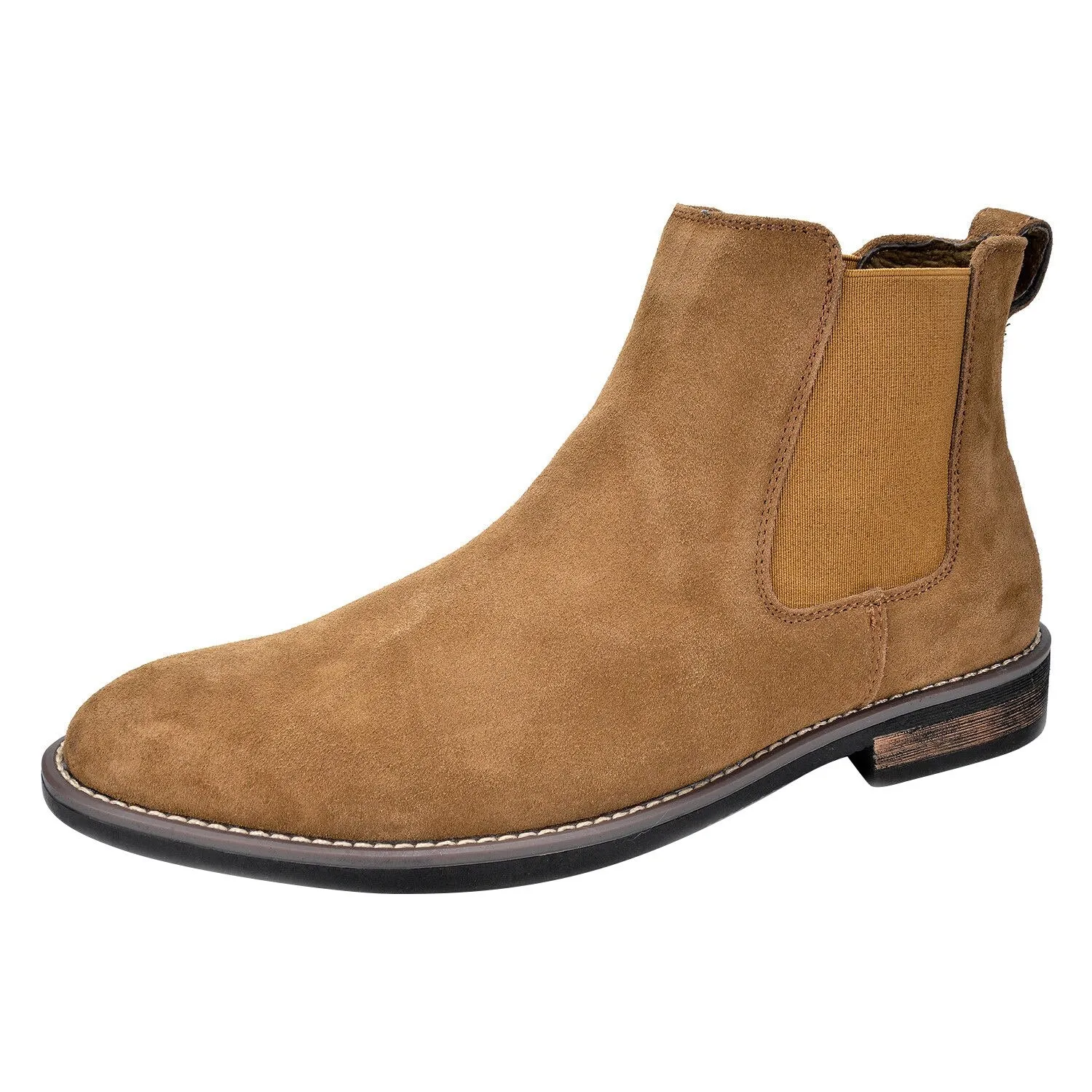 Bruno Marc Men's Suede Leather Chelsea Ankle Boots Brand Retro Buainess Comfortable Elegant Shoes for Men Luxury Spring Winter