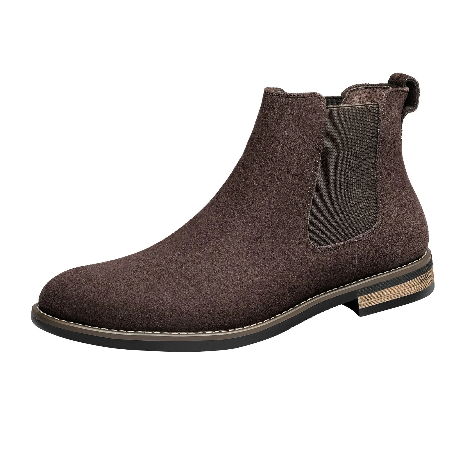 Bruno Marc Men's Suede Leather Chelsea Ankle Boots Brand Retro Buainess Comfortable Elegant Shoes for Men Luxury Spring Winter