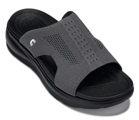 CALTO - X1658 - 2 Inches Taller (Black/Knitted Dark Gray)