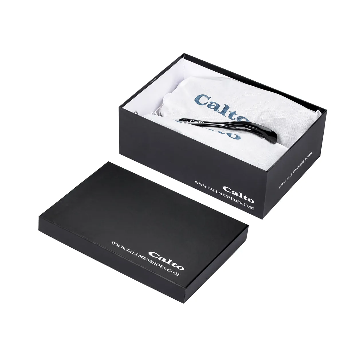 CALTO - X2321 - 2.4 Inches Taller (White/White Sole) - Lace Up Casual Sneaker - Lightweight