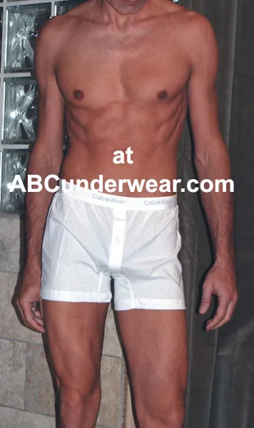Calvin Klien White Knit Boxer