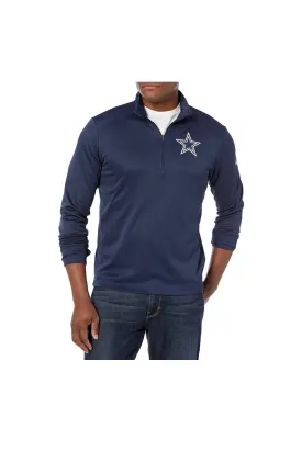 Dallas Cowboys Nike Pacer 1/4 Zip Lightweight Jacket - Navyl