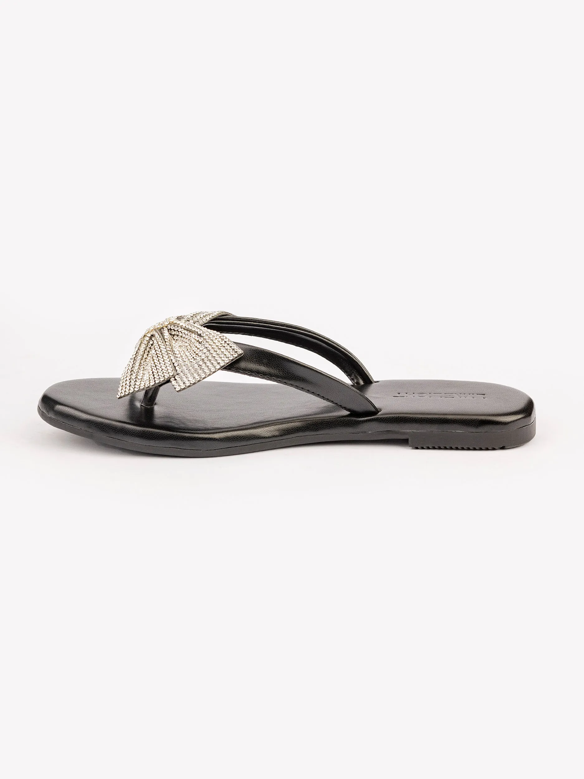 Embellished Bow Flip Flops