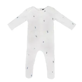 Embroidered Hearts Footie, Boys