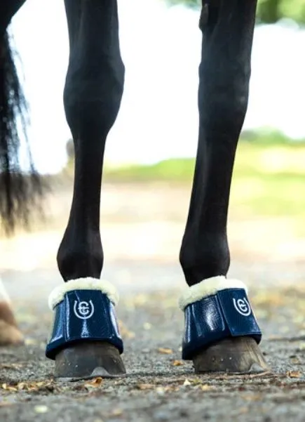 Equestrian Stockholm Bell Boots, Navy, Medium NEW