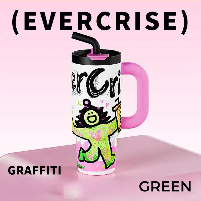 Evercrise Doodle Tuunn Cup 1240ml | Large Capacity Thermos Cup