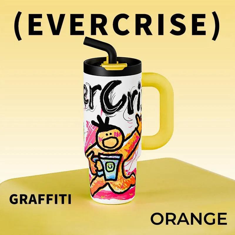 Evercrise Doodle Tuunn Cup 1240ml | Large Capacity Thermos Cup
