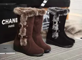 Faux Fur Snow Boots