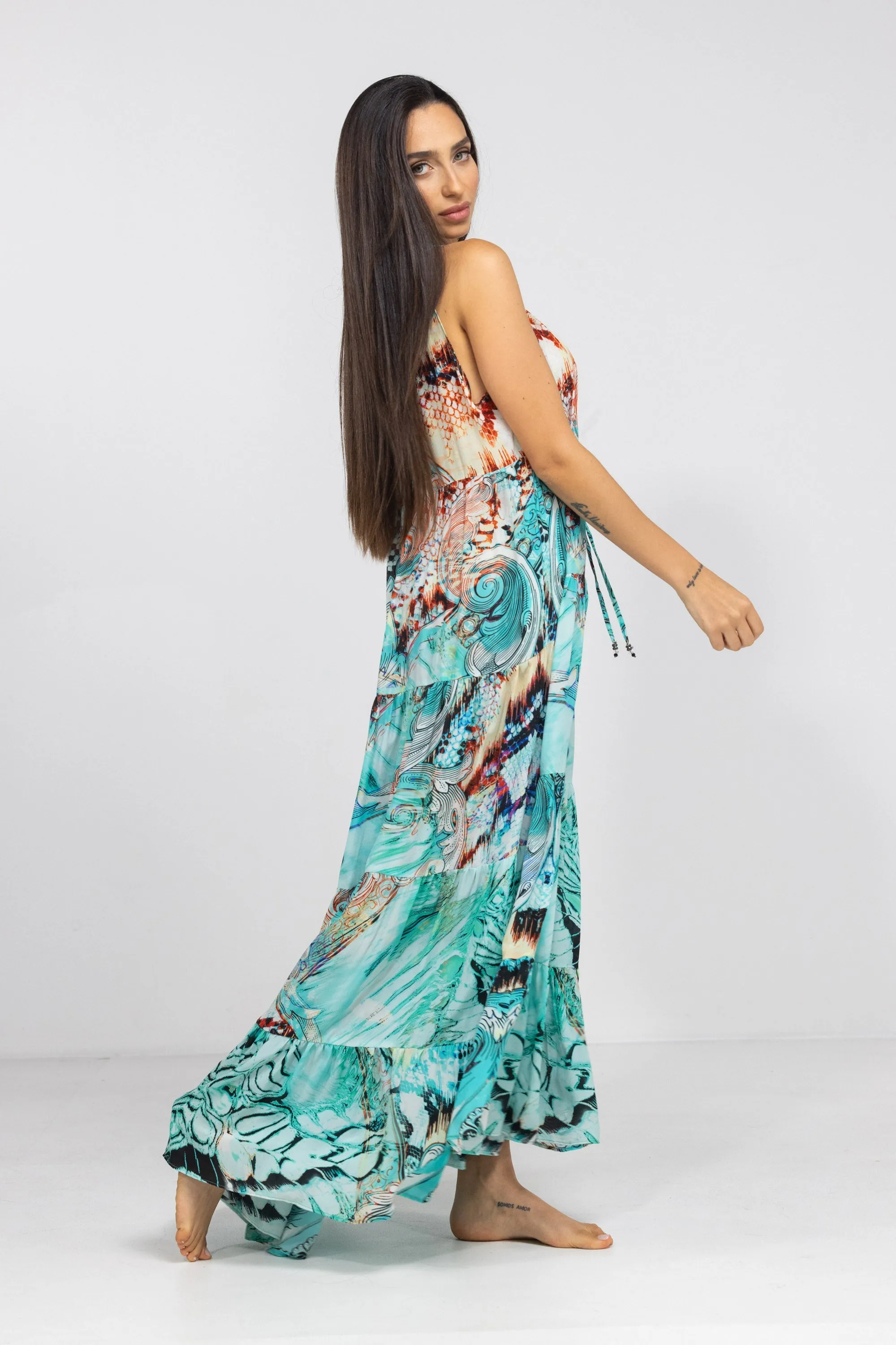 GOLDCOAST - FRILL ARMHOLE MAXI DRESS