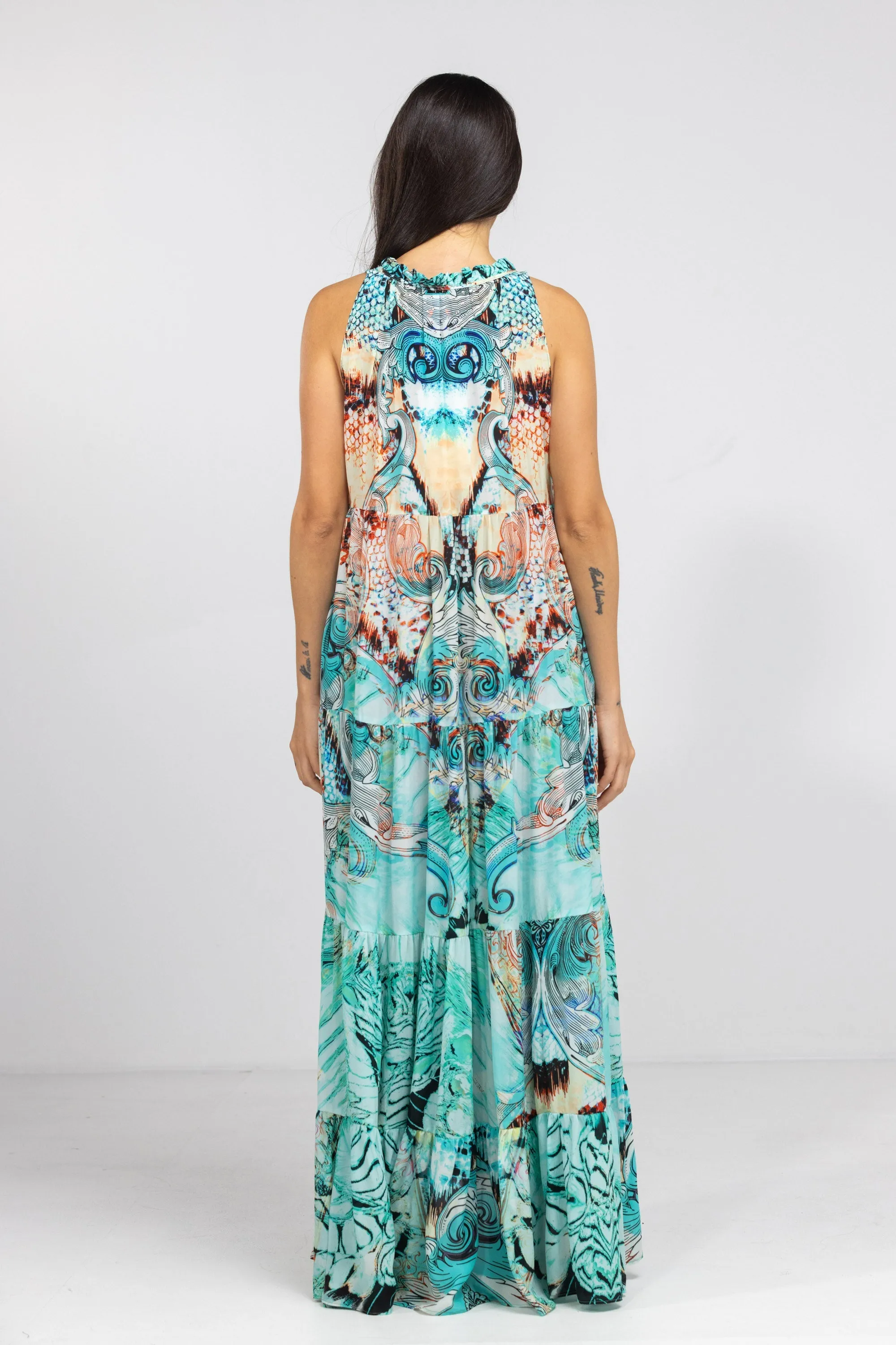 GOLDCOAST - FRILL ARMHOLE MAXI DRESS