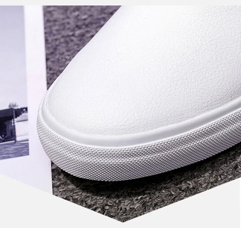 Hnzxzm Winter Shoes Men Loafers Warm Plush Mens Casual Shoes Soft Cotton Male Footwear Black White Shoes Big Size 45 A4904