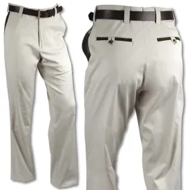 Kevin's Stretch Poplin Tailored Pant with Faux Suede Trim