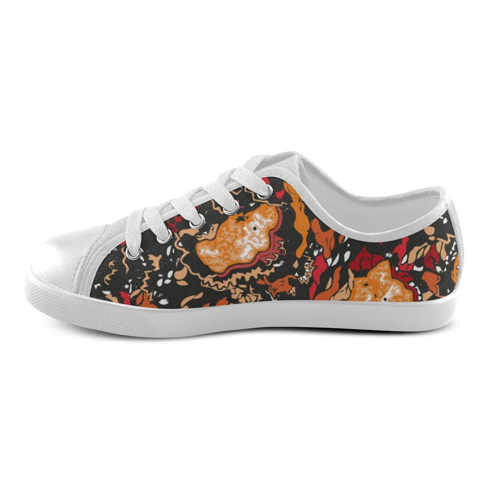 Kids Galaxy Doodle Print Canvas Low Top Shoes