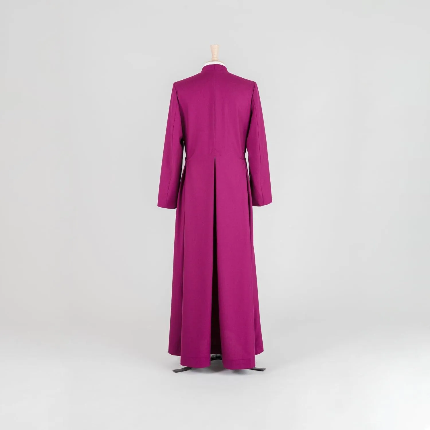 Men's Custom Roman Purple Single-Breasted Cassock in Lightweight Pure Wool
