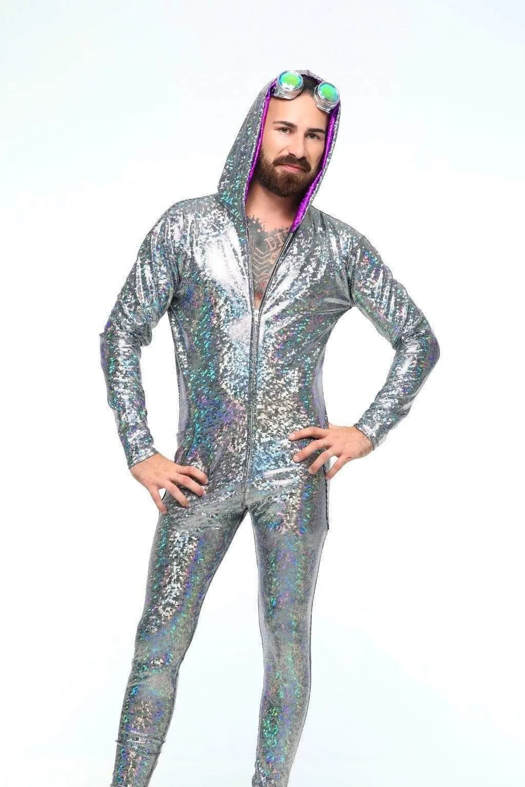 Mens Holographic Jumpsuit | 13 Colors