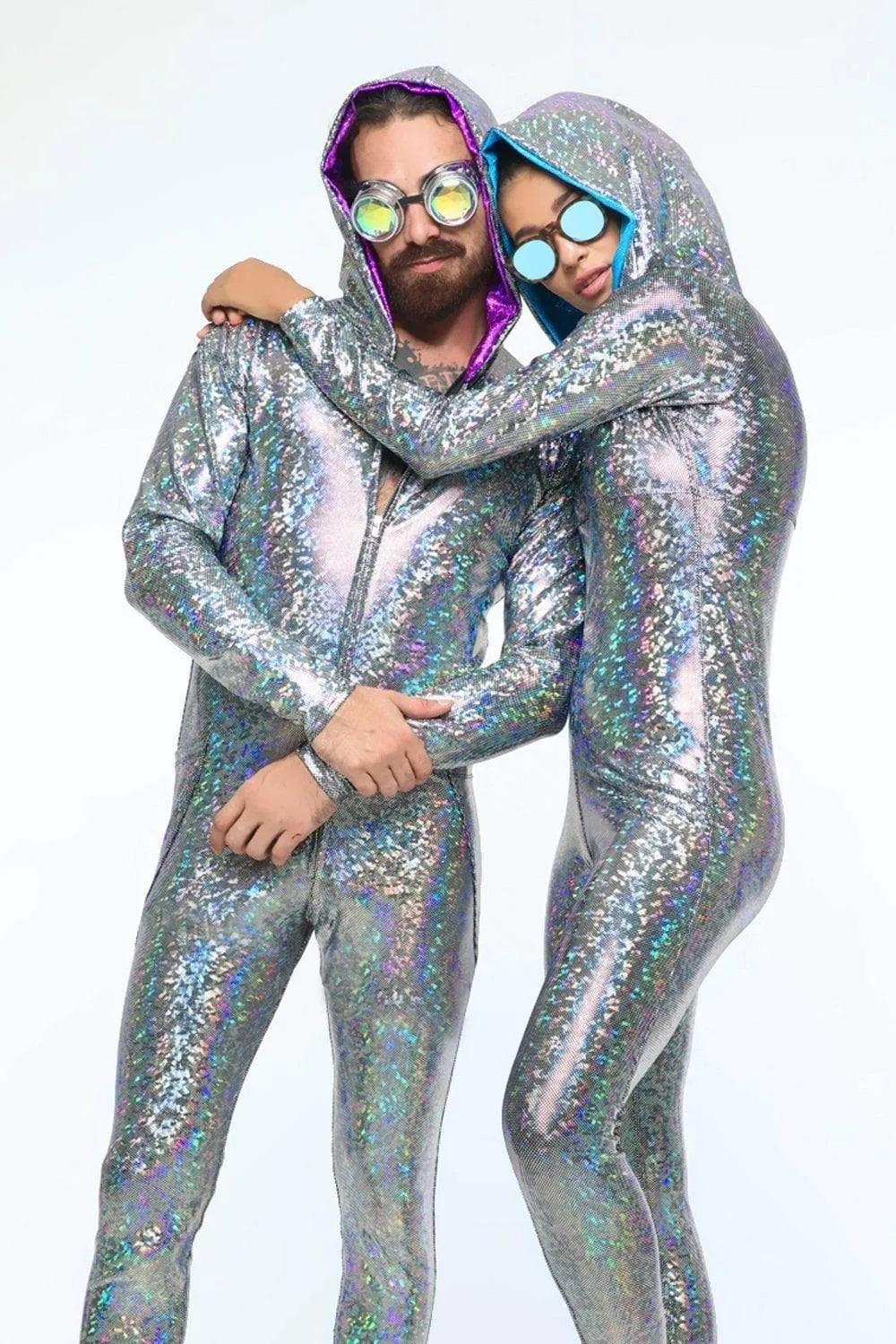 Mens Holographic Jumpsuit | 13 Colors