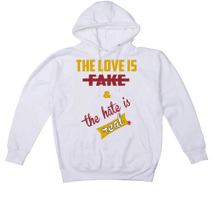 Nike Dunk Low “Midas Gold” | ILLCURRENCY White T-Shirt (Love is Fake)