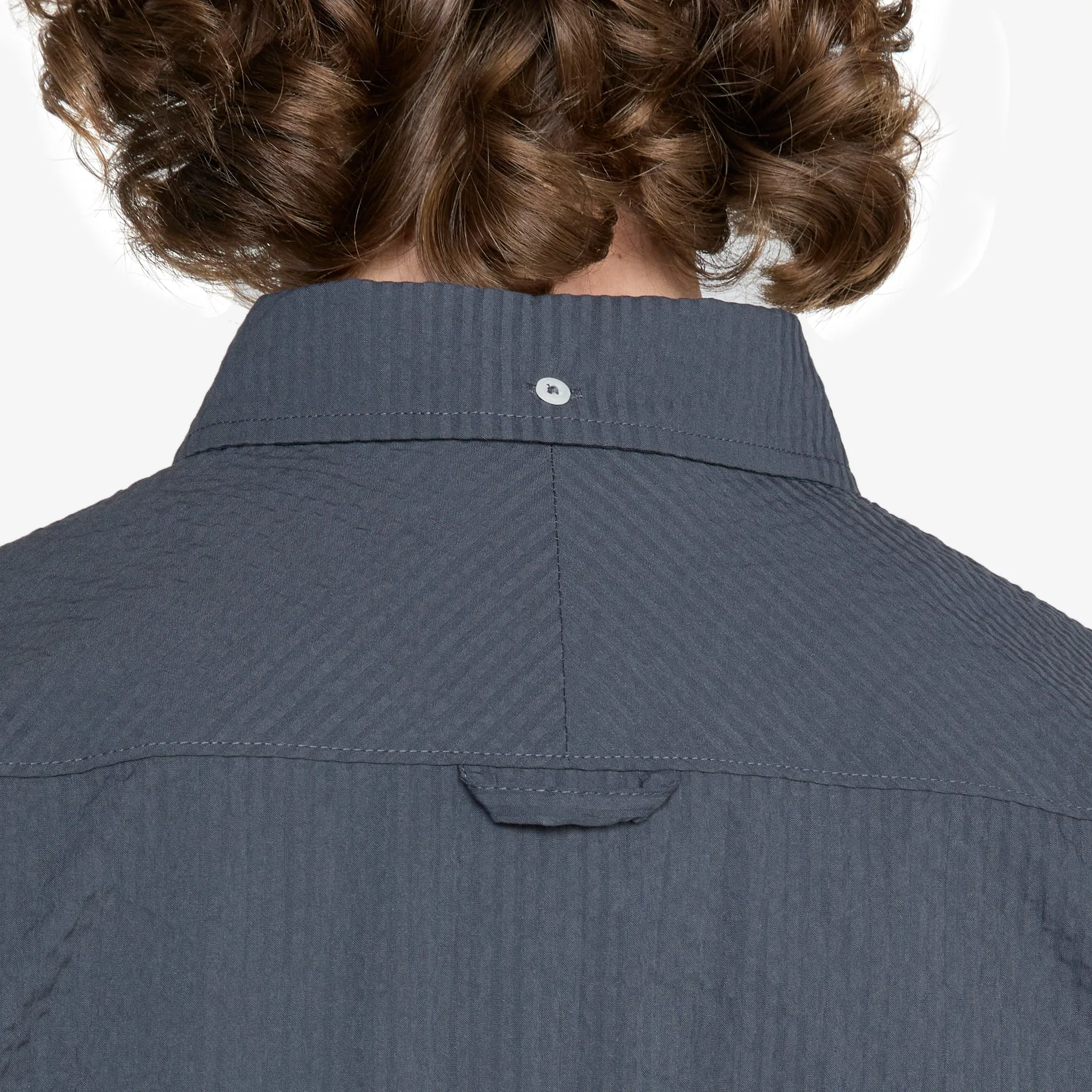Nike Life Seersucker Button-Down Shirt Anthracite