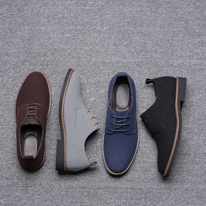 ROXDIA brand fashion flock men dress shoes flats oxford man casual shoes lace up for work male loafers plus size 39-48 RXM116
