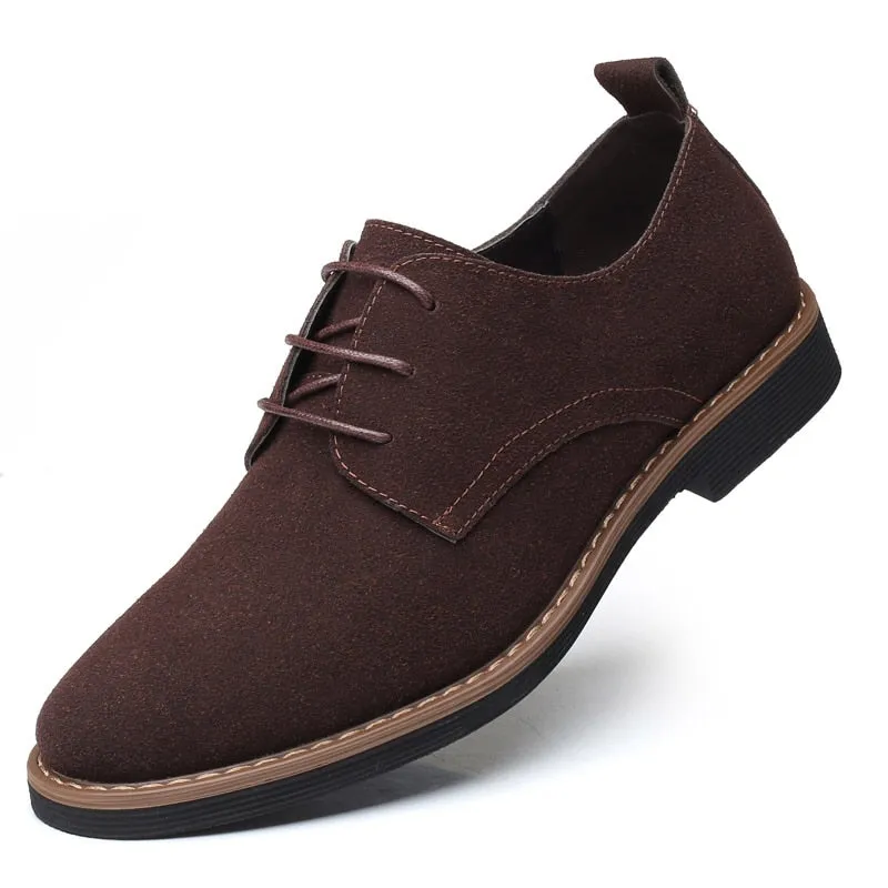 ROXDIA brand fashion flock men dress shoes flats oxford man casual shoes lace up for work male loafers plus size 39-48 RXM116
