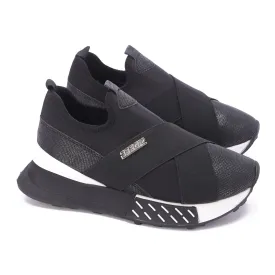 SERGIO Slip-On Sneakers-Black