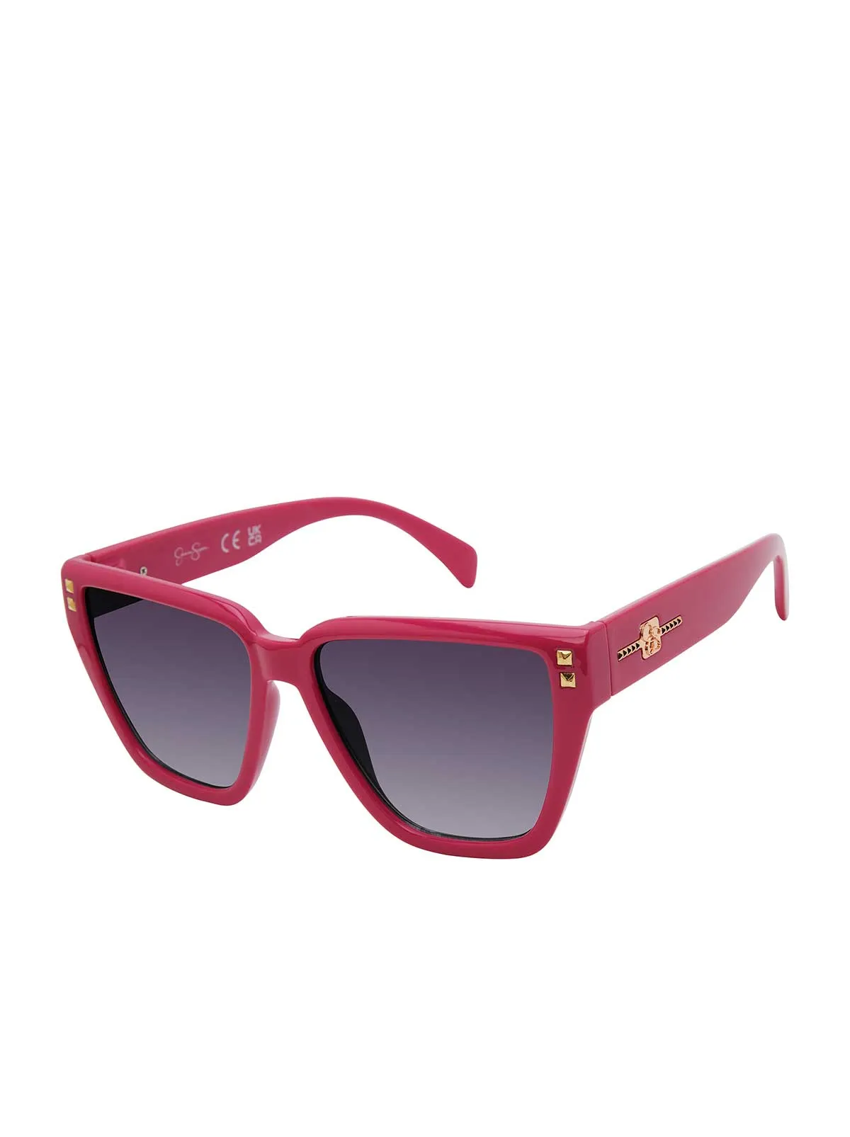 Star Studded Cat Eye Sunglasses in Fuchsia