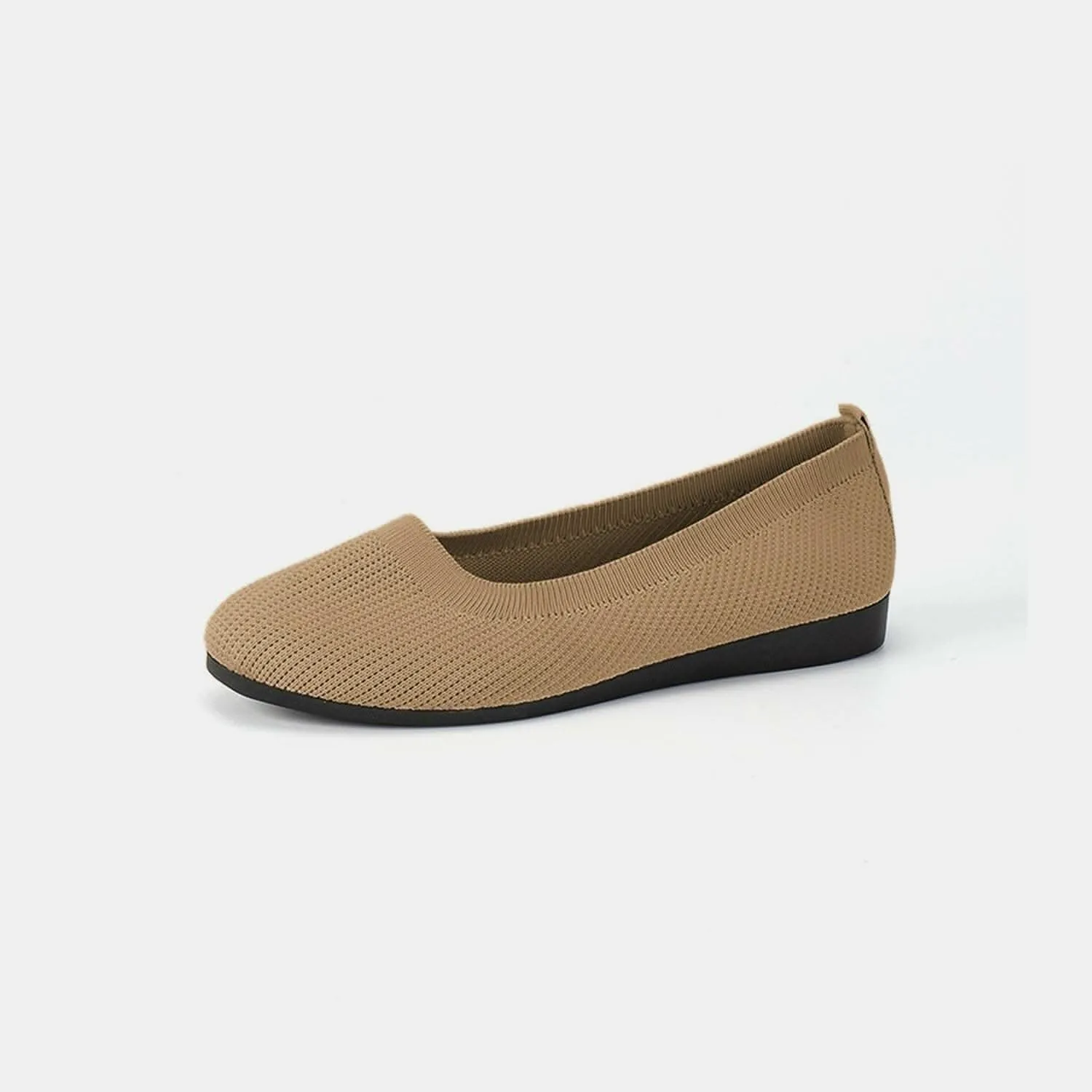 Stylish knitted ballet flats