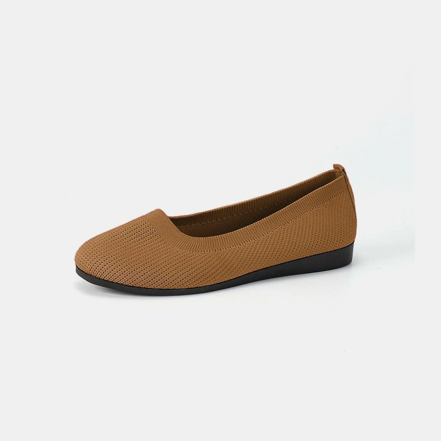 Stylish knitted ballet flats
