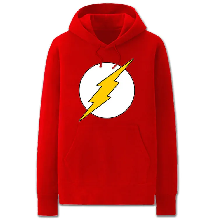 The Flash Hoodies - Solid Color The Flash Icon Fleece Hoodie