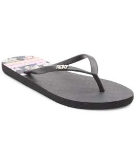 Viva Printed Flip Flops in Dusk Blue