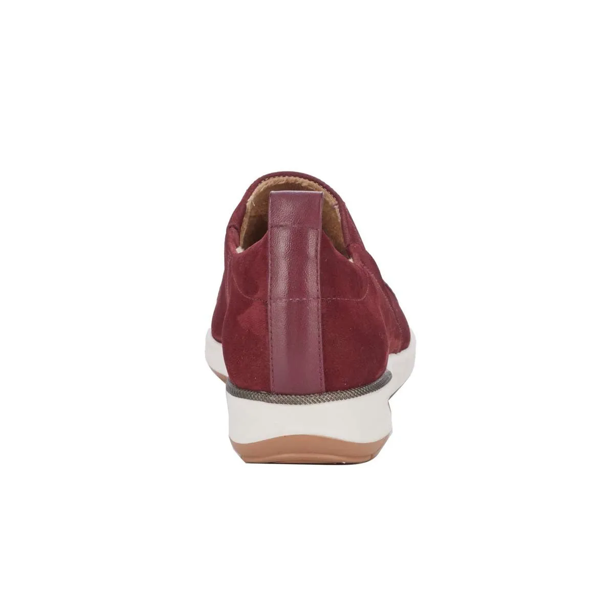 Walking Cradles Wc Ozzie Women Casual Slip-on In Wine Print Nubuck