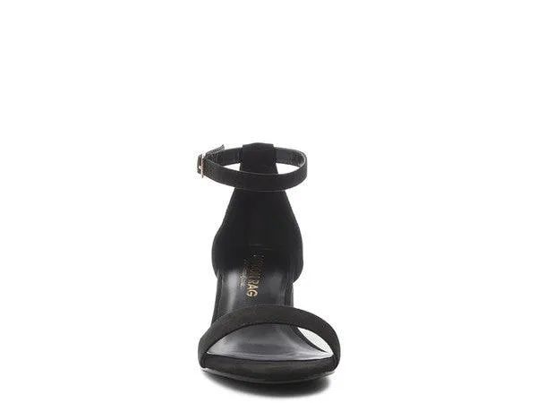 Women's Shoes Ecrin Suede Block Heel Sandals
